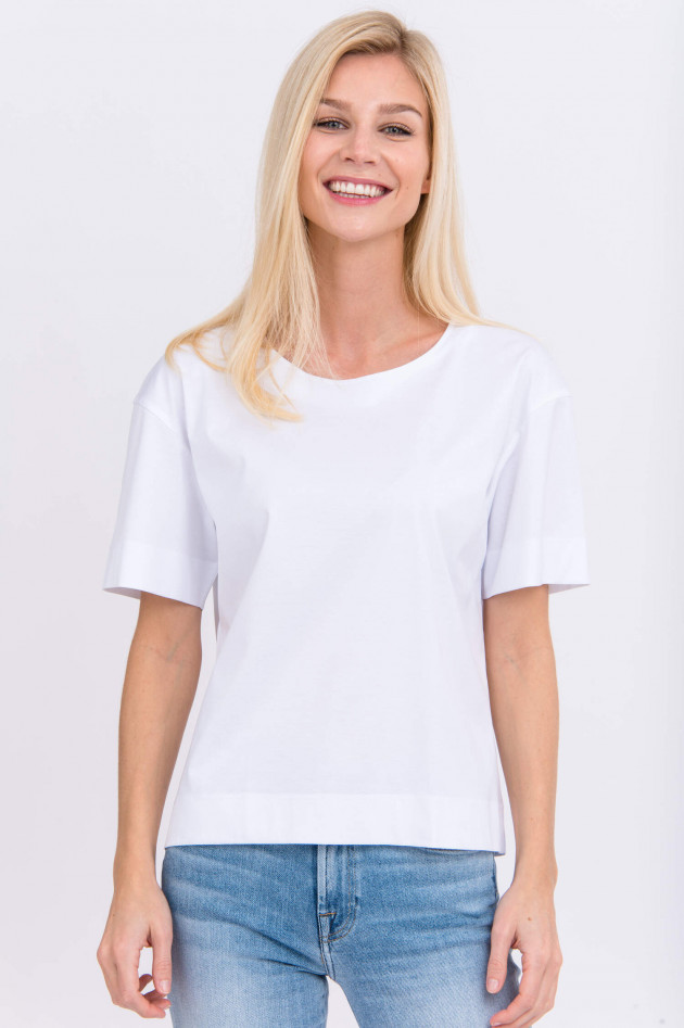 Soluzione Baumwoll-Shirt in Weiß