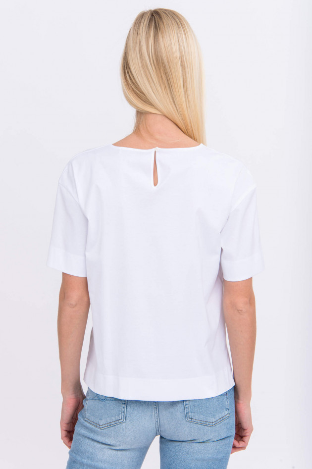 Soluzione Baumwoll-Shirt in Weiß