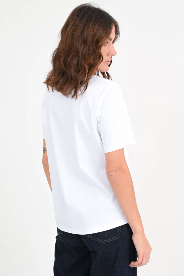 Soluzione Relaxed Fit Baumwollshirt in Weiß