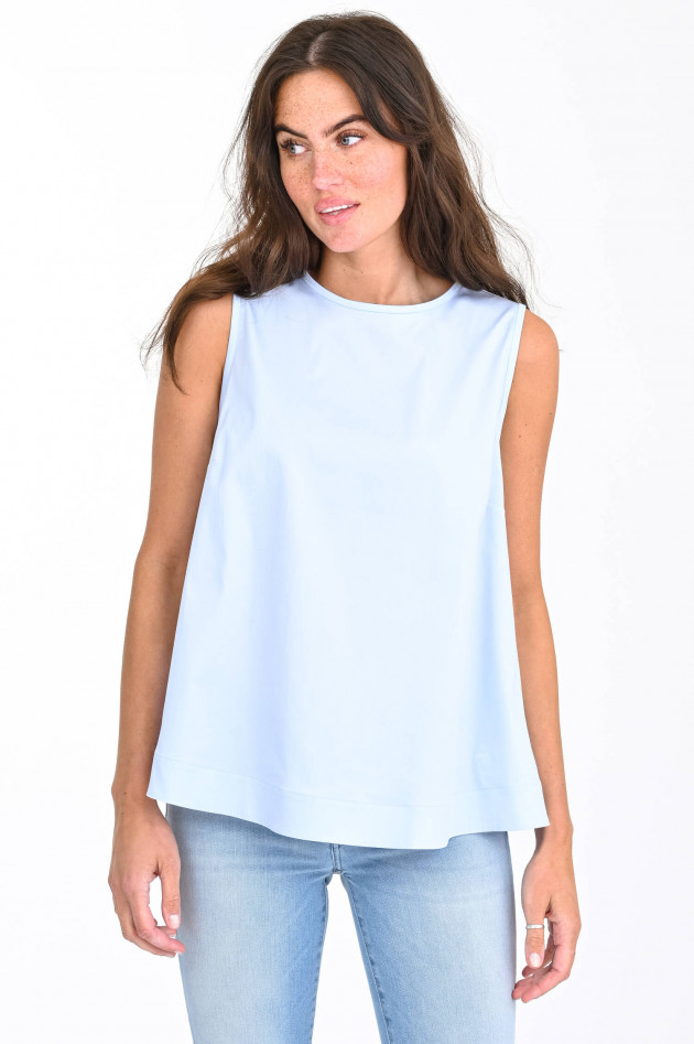 Soluzione Bluse mit Knopfleiste in Hellblau