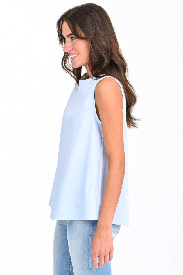 Soluzione Bluse mit Knopfleiste in Hellblau