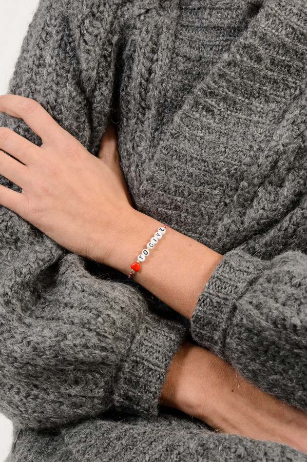 Sorbet Spruch Armband Love To Give Gruener At