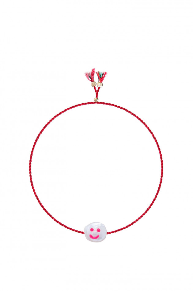 Sorbet Armband HAPPY FACE in Rot