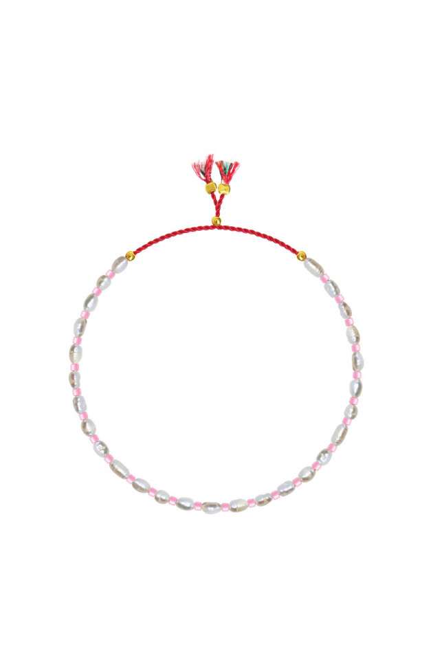 Sorbet MINI FRESHWATER PEARL Armband in Weiß/Rose