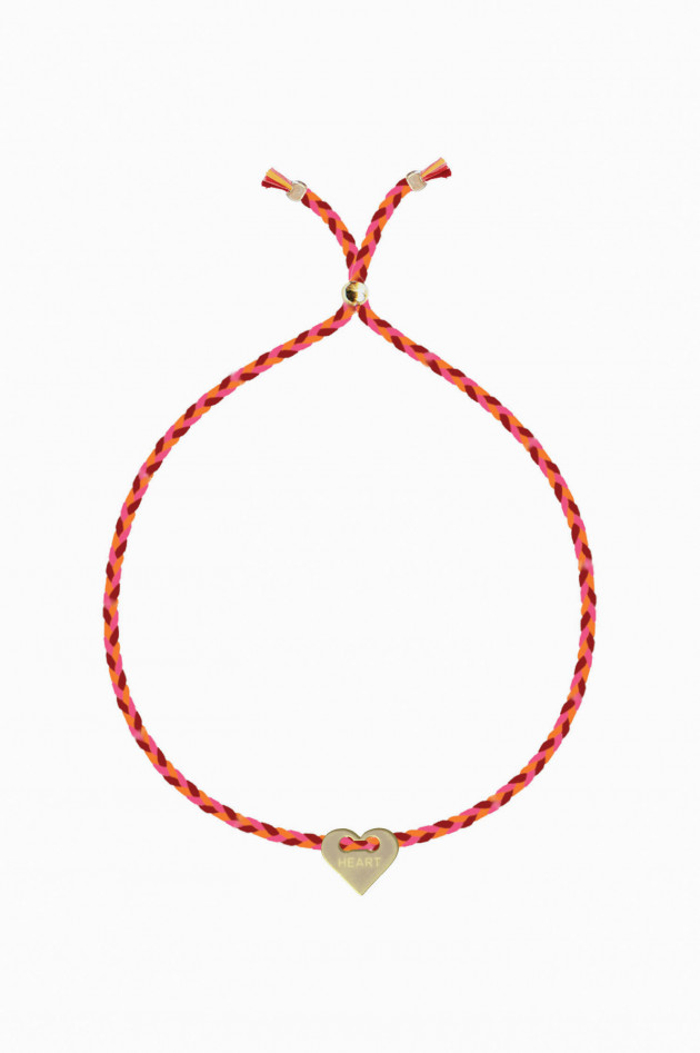 Sorbet HEART Armband in Pink/Orange