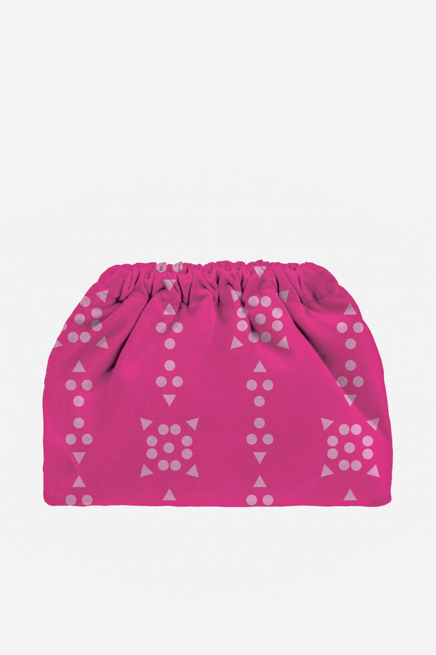 Sorbet Patterned Clutch in Pink/Rosa