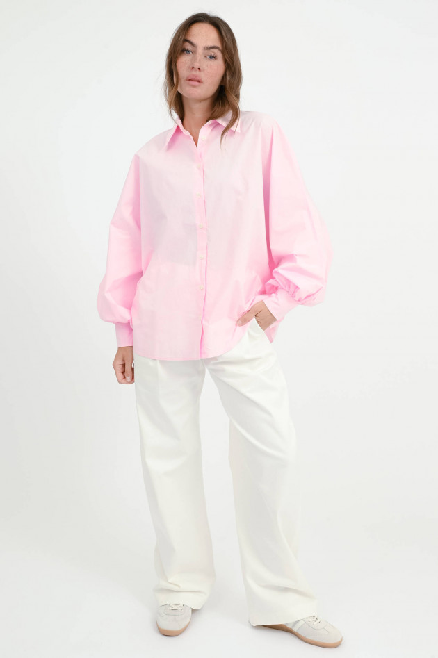 SoSUE Bluse ANTONIA mit voluminösen Ärmeln in Rosa