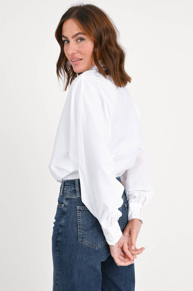 SoSUE Oversize Body-Bluse in Weiß