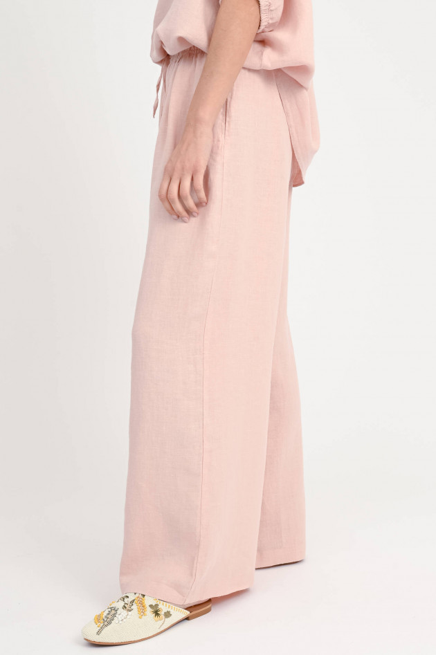 SoSUE Hose JOSY aus Leinen in Blush
