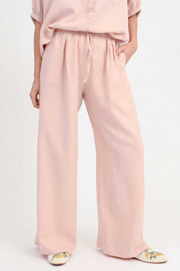 SoSUE Hose JOSY aus Leinen in Blush