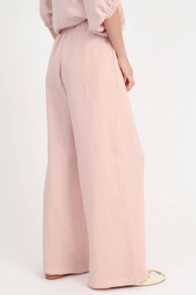 SoSUE Hose JOSY aus Leinen in Blush