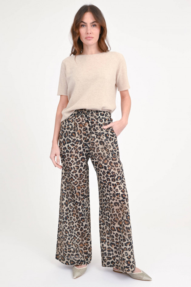 SoSUE Leo-Baumwollhose JOSY in Braun/Schwarz