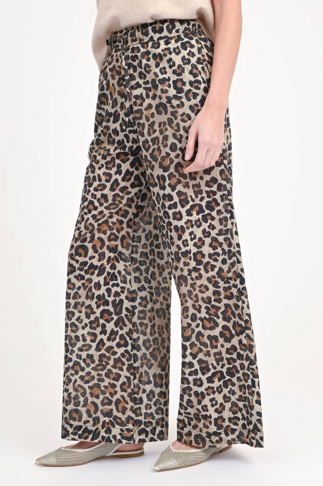 SoSUE Leo-Baumwollhose JOSY in Braun/Schwarz
