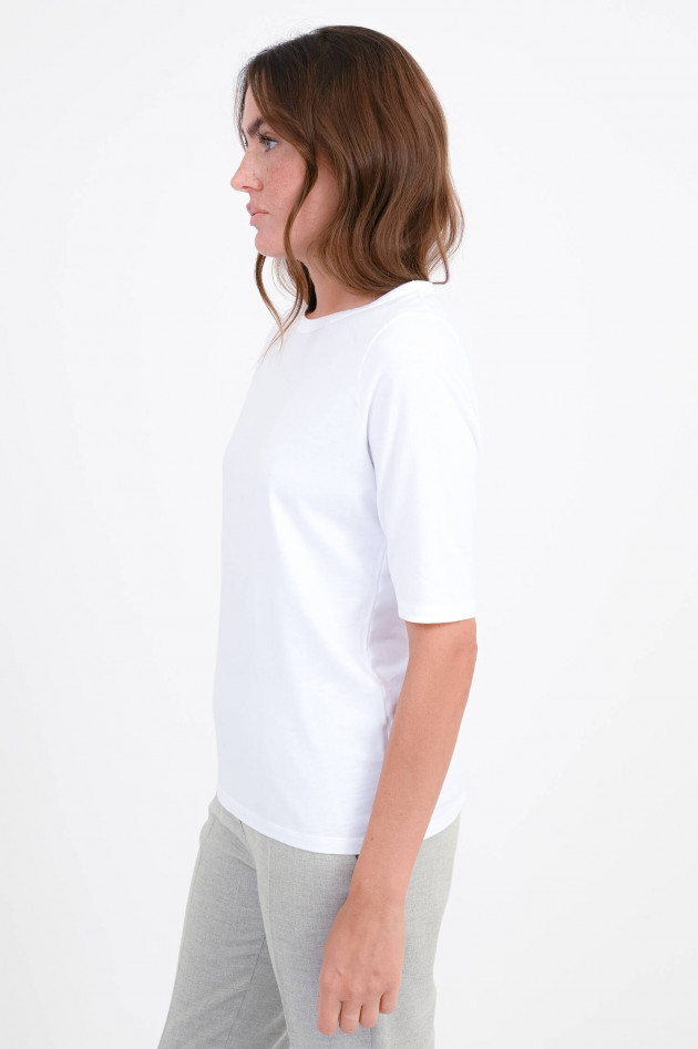 SoSUE Weiches Basic Shirt in Weiß