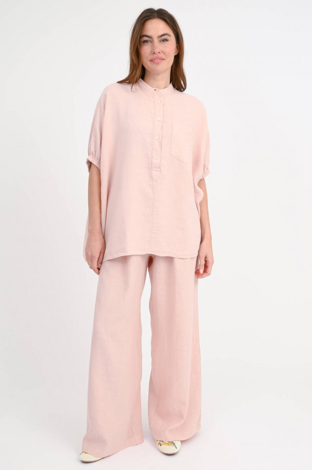 SoSUE Bluse mit Cowboy-Knopfleiste in Blush