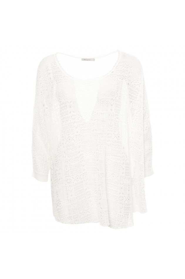 Mes Demoiselles Spitzenpullover in Weiß