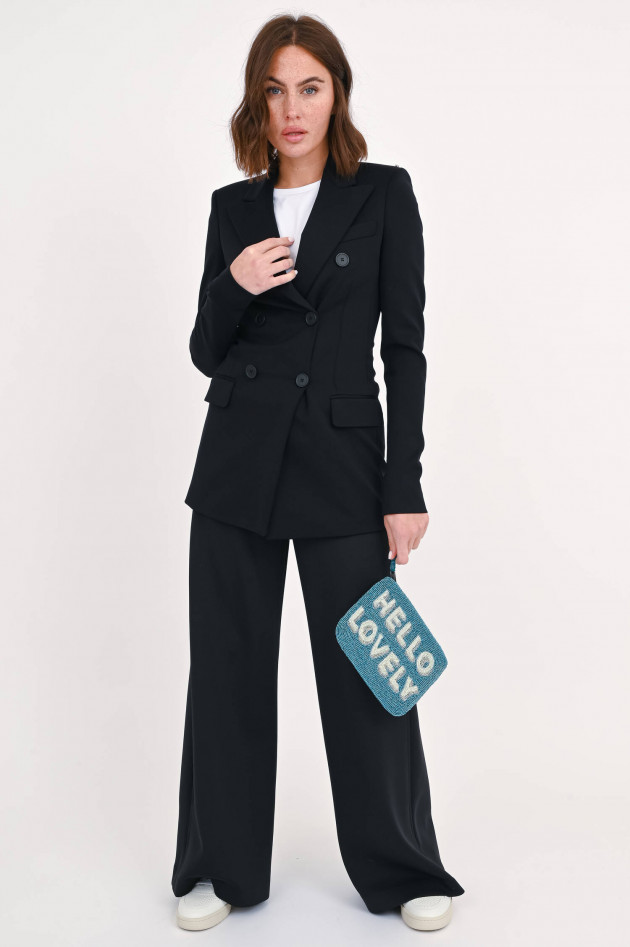 Sportmax Zweireihiger Blazer FRIZZO in Schwarz