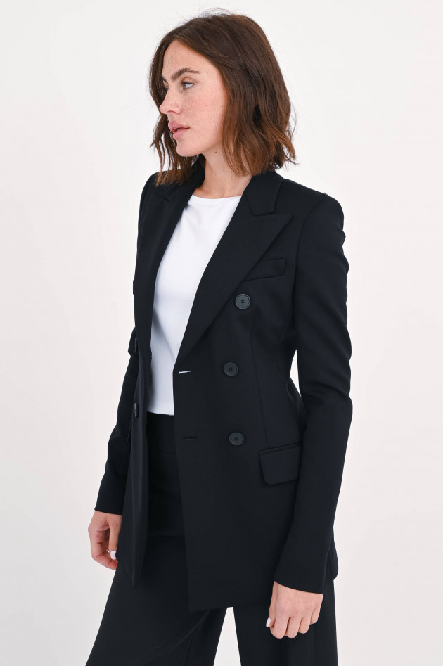 Sportmax Zweireihiger Blazer FRIZZO in Schwarz