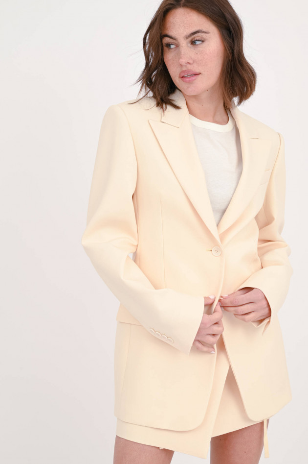 Sportmax Einreihiger Blazer ZERMAT in Vanille