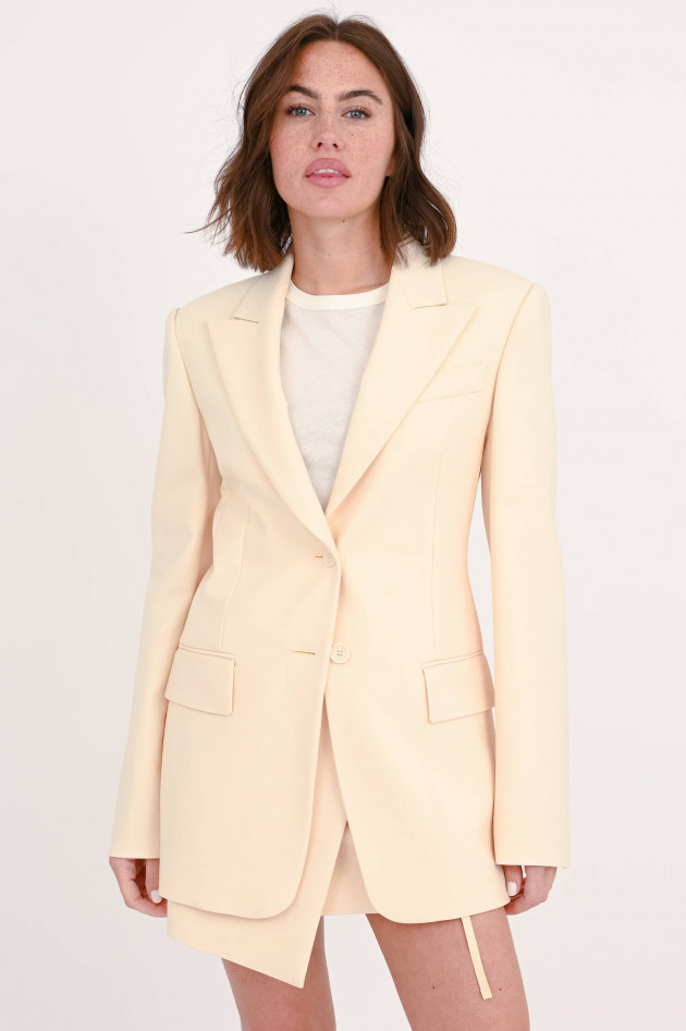 Sportmax Einreihiger Blazer ZERMAT in Vanille