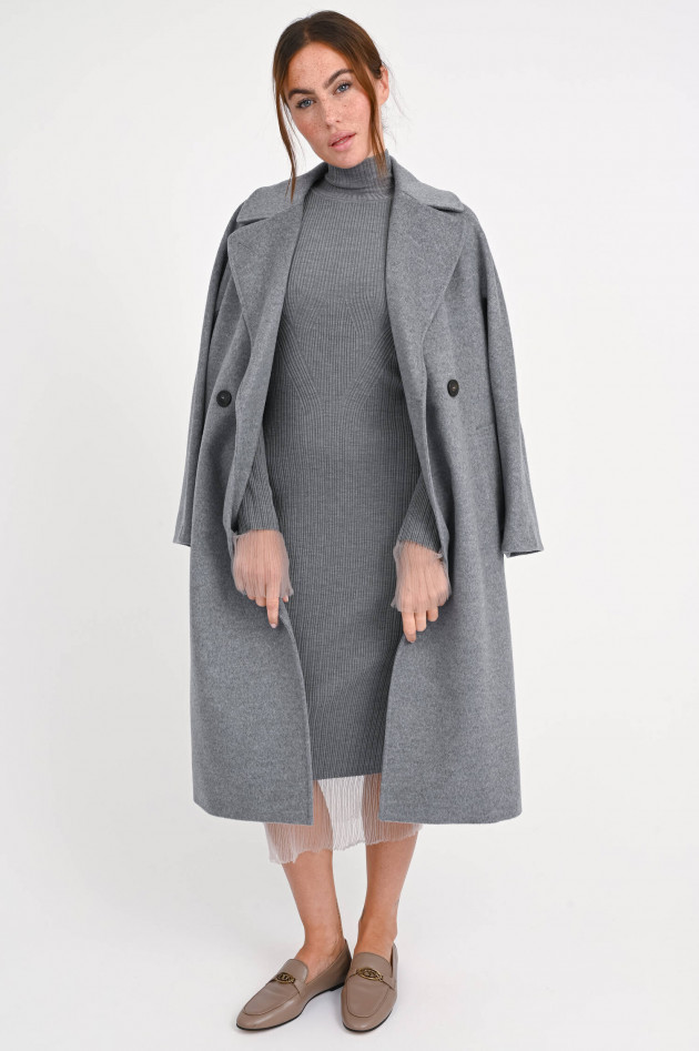 Sportmax Bodycon-Strickkleid in Mittelgrau