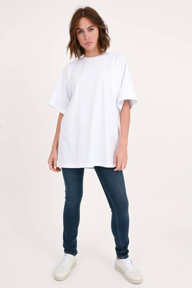 Sportmax Oversize-Shirt BLOCCO in Weiß