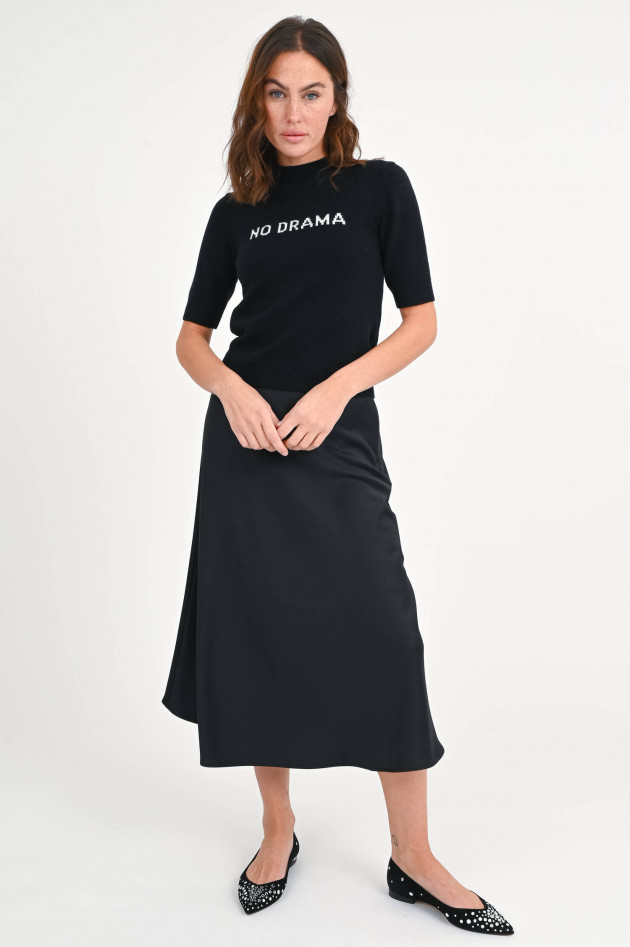 Sportmax Strickshirt NO DRAMA in Schwarz