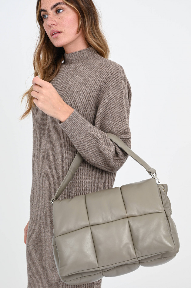 Stand Studio Polster-Stepp Tasche WANDA in Taupe