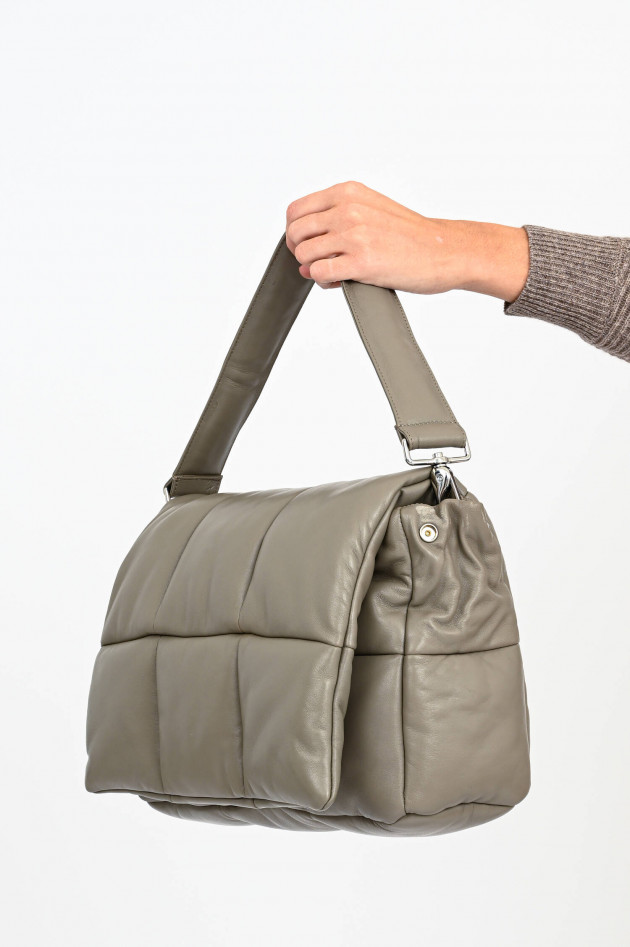 Stand Studio Polster-Stepp Tasche WANDA in Taupe