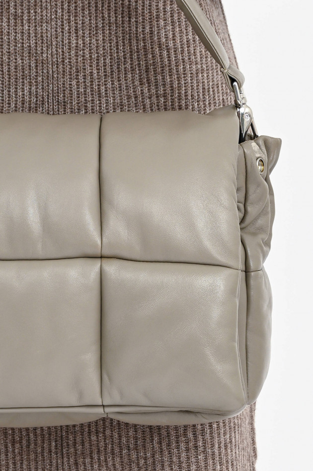 Stand Studio Polster-Stepp Tasche WANDA in Taupe