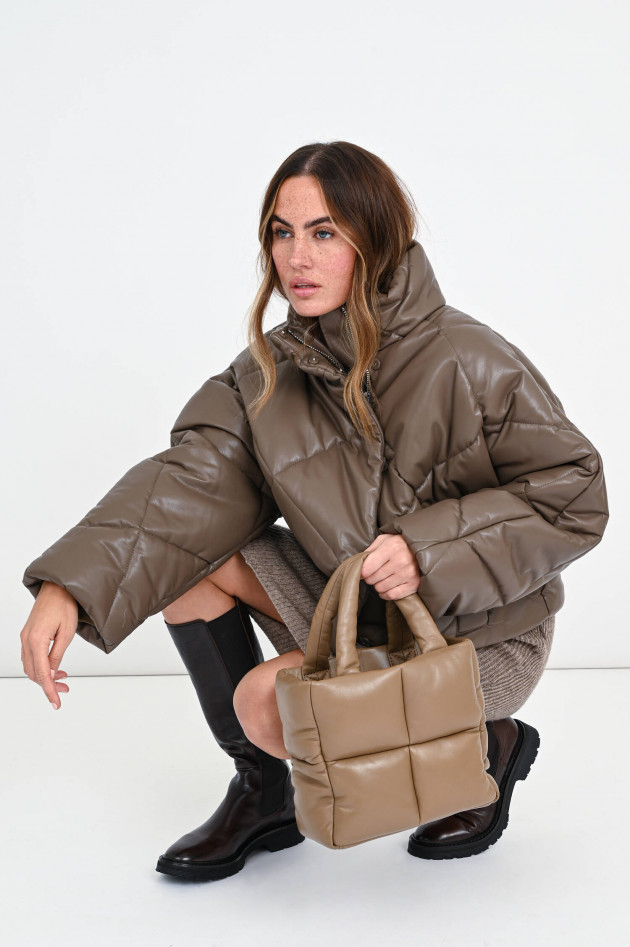 Stand Studio Kleine Polster-Stepp Tasche ROSEANNE in Nougat