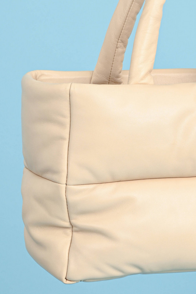 Stand Studio Ledertasche mit Polster-Stepp DAFFY in Sand