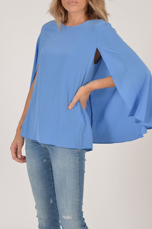 Steffen Schraut Cape - Bluse in Hellblau