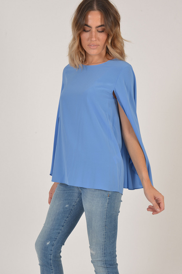 Steffen Schraut Cape - Bluse in Hellblau