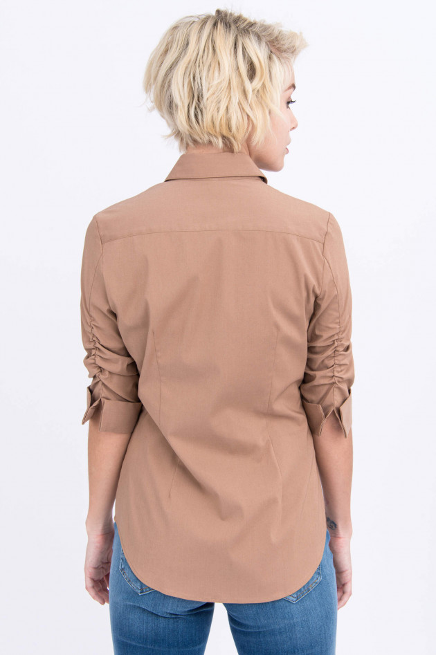 Steffen Schraut Geraffte Bluse in Camel