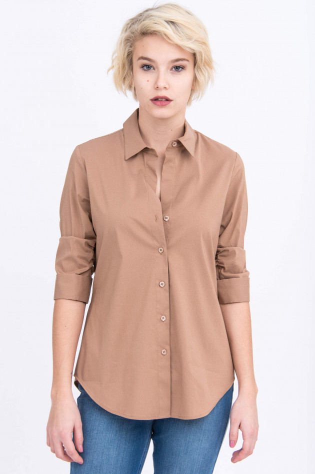 Steffen Schraut Geraffte Bluse in Camel