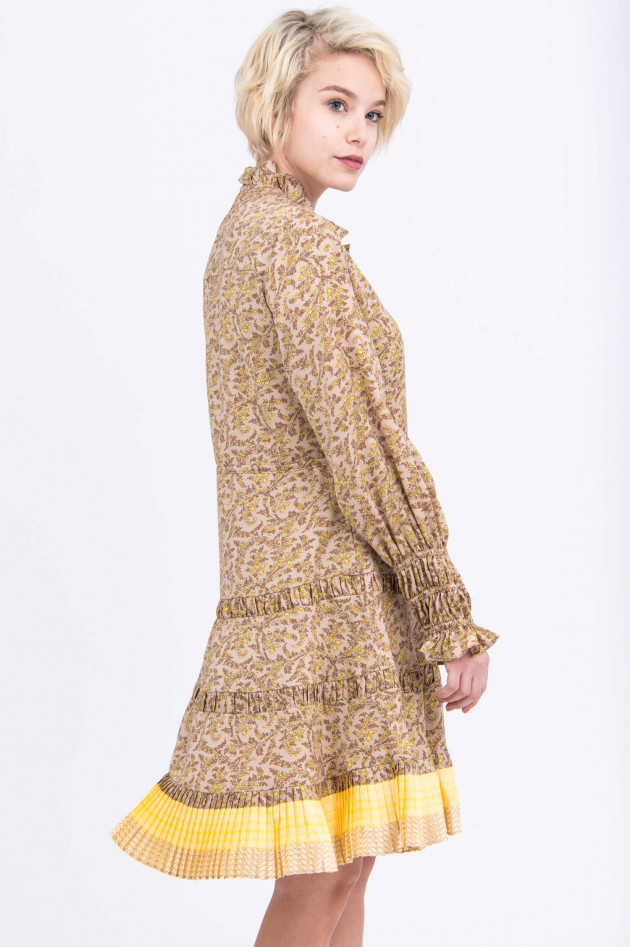 Steffen Schraut Florales Kleid in Beige gemustert