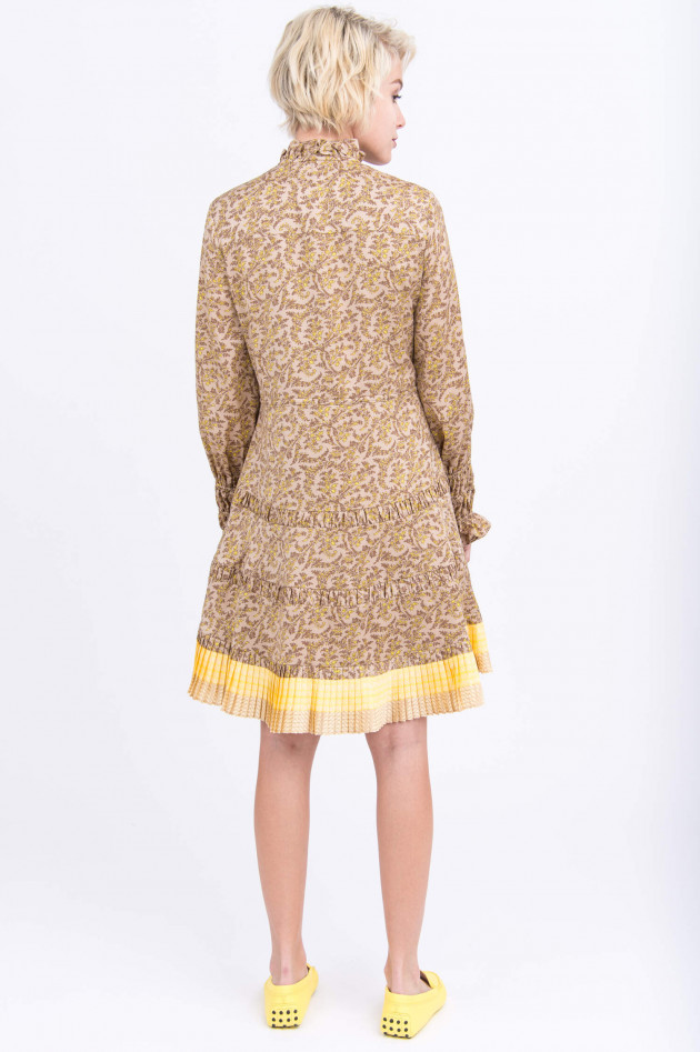 Steffen Schraut Florales Kleid in Beige gemustert