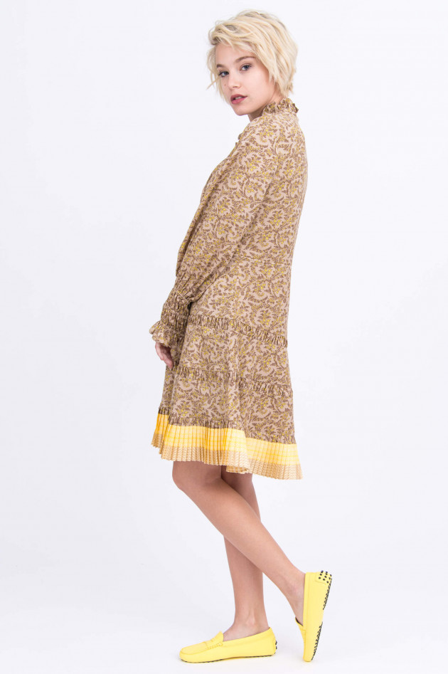 Steffen Schraut Florales Kleid in Beige gemustert