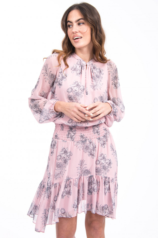 Steffen Schraut Kleid mit Floralem Print in Rosa