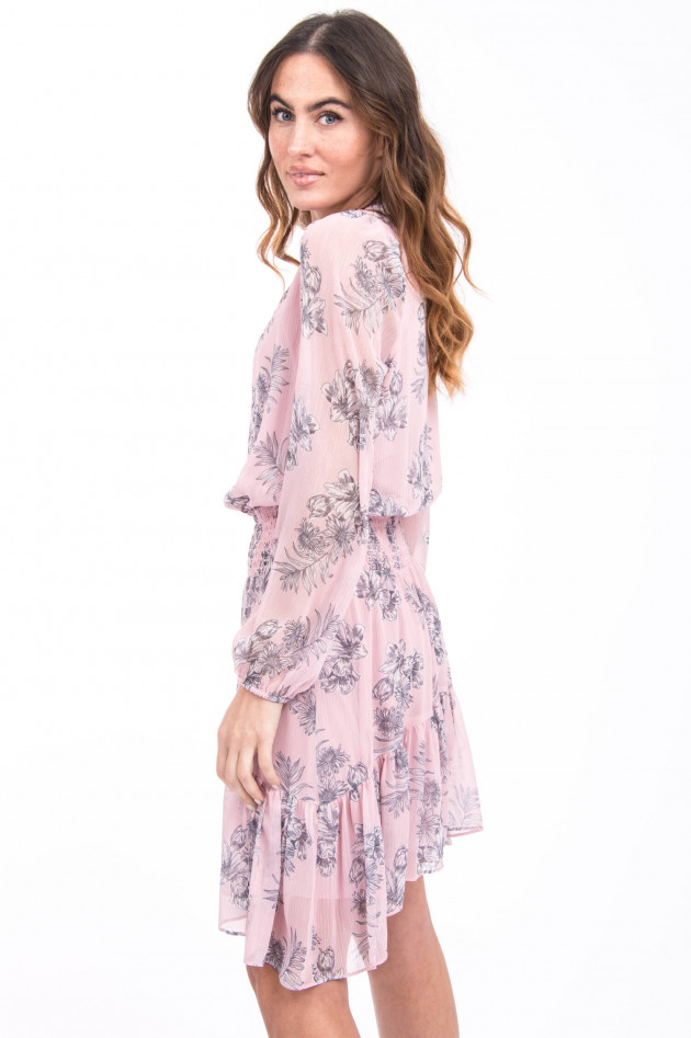 Steffen Schraut Kleid mit Floralem Print in Rosa