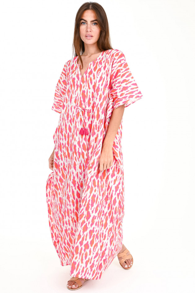 Steffen Schraut Oversized Kleid im Leo-Design in Pink