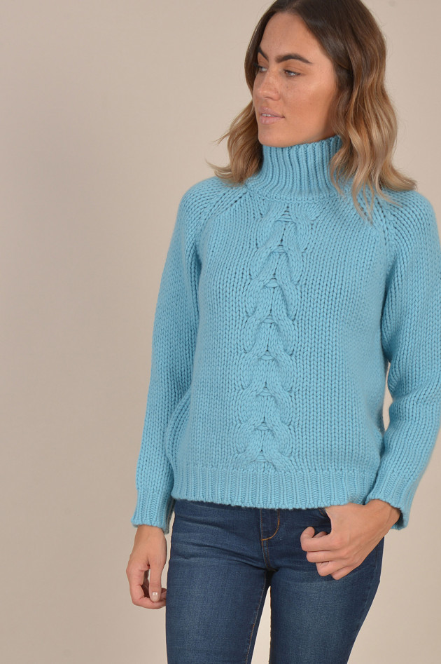 Stephan Boya Rollkragenpullover aus Cashmere in Hellblau