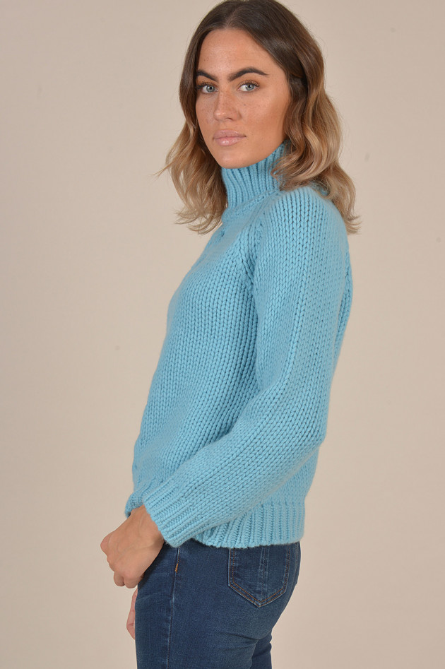 Stephan Boya Rollkragenpullover aus Cashmere in Hellblau