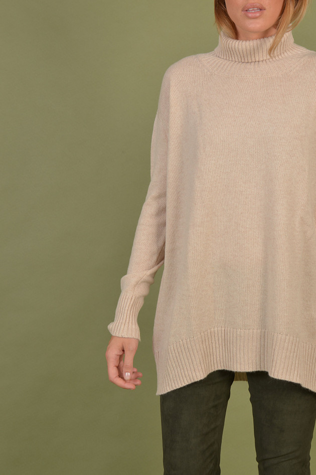 Stephan Boya Rollkragenpullover aus Cashmere in Beige