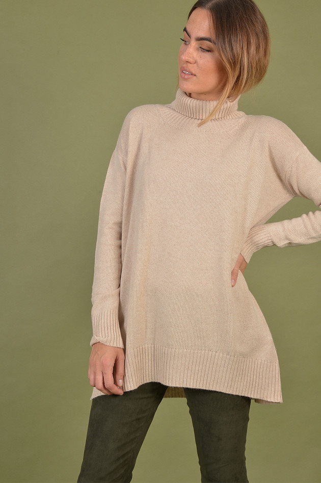 Stephan Boya Rollkragenpullover aus Cashmere in Beige