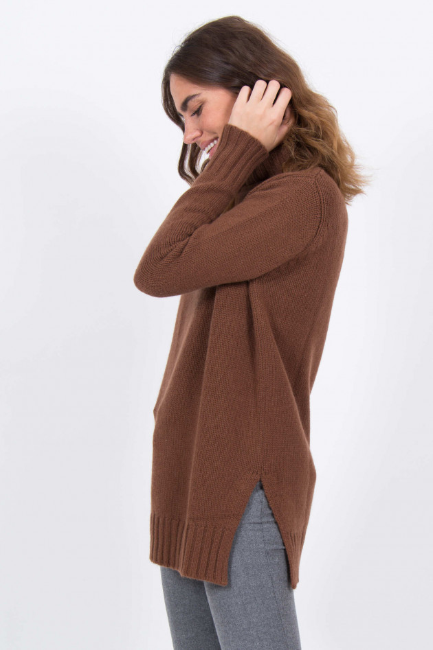 Stephan Boya Cashmere-Rollkragenpullover SENTA in Cognac