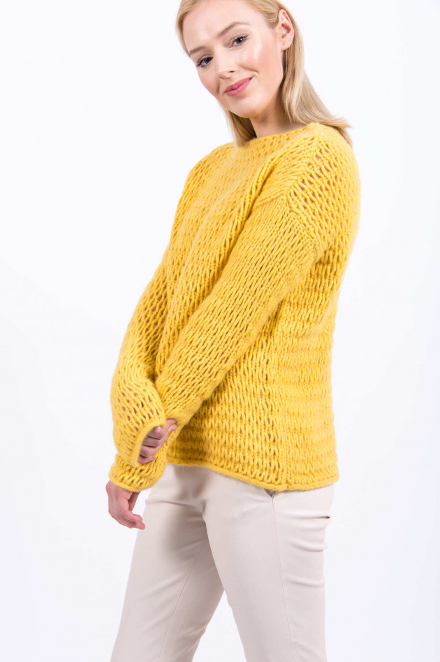 Stephan Boya Grobstrickpullover EVA in Senf