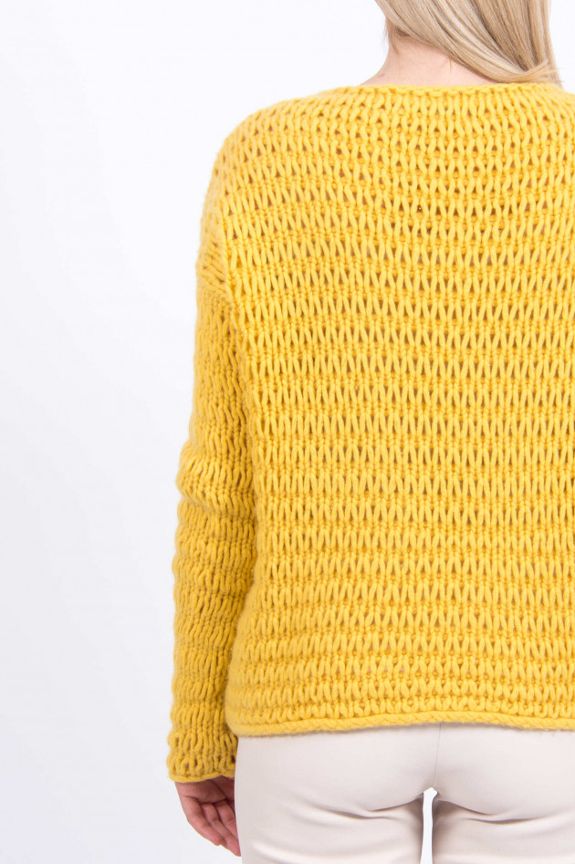 Stephan Boya Grobstrickpullover EVA in Senf