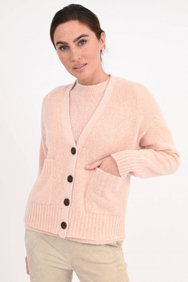 Stephan Boya Strickjacke TASHA aus Cashmere in Rosa meliert